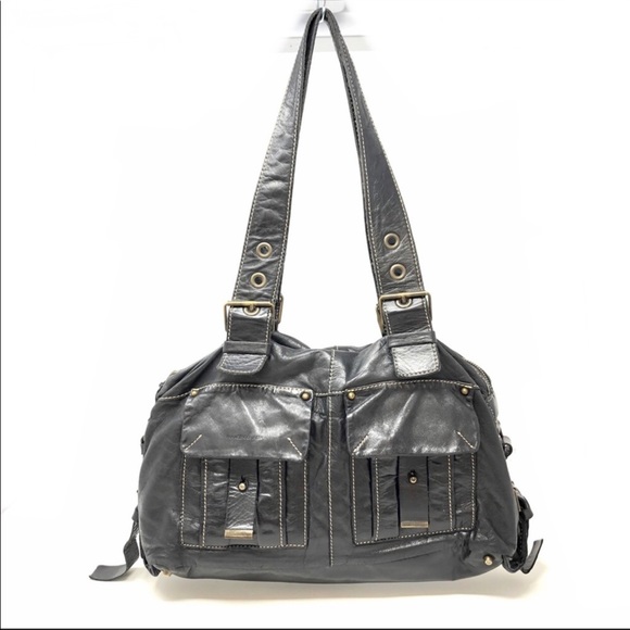 FRANCESCO BIASIA black leather motorcycle 🏍 bag - Picture 3 of 11